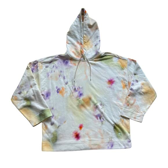 Scotch & Soda Wildflower cream tie-dye hooded sweatshirt size M - Picture 12 of 12